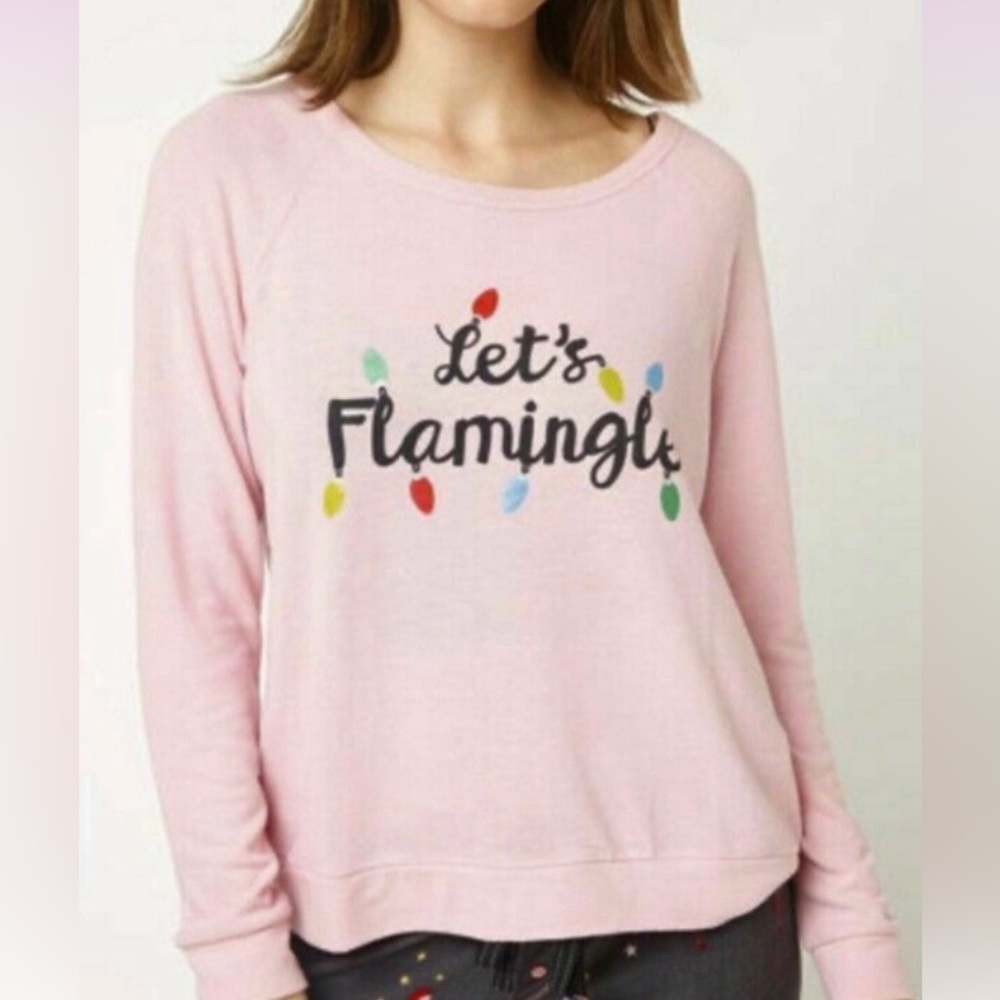 NWT Pj Salvage “Let’s Flamingle” Christmas pajama top